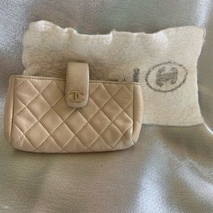 Chanel Mini Clutch Beige Bag O Wallet